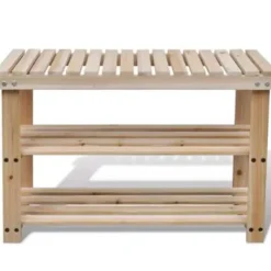 vidaXL - Houten Schoenenkast - Bruin - Hout