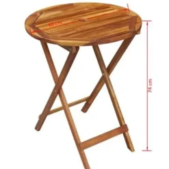 vidaXL - Houten Tuinset - Bruin - Hout - 60 cm