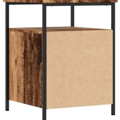 Nachtkastjes|Nachtkastjes-vidaXL - Industrieel Nachtkastjes met 2 lades - Oud hout - 44x45x60 cm - 2 st