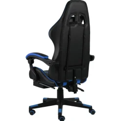 Gamestoelen-vidaXL - Kantoorstoel - Blauw - Kunstleer