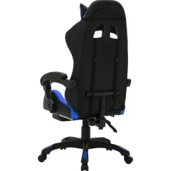 Gamestoelen-vidaXL - Kantoorstoel - Blauw - Kunstleer