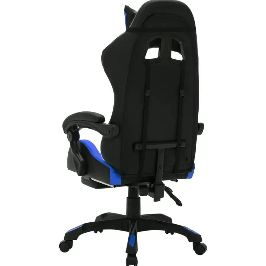 Gamestoelen-vidaXL - Kantoorstoel - Blauw - Kunstleer