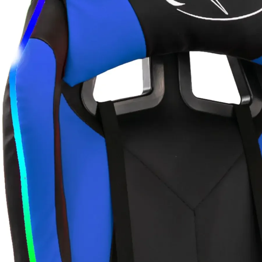 Gamestoelen-vidaXL - Kantoorstoel - Blauw - Kunstleer