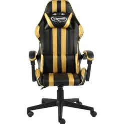 vidaXL - Kantoorstoel - Goud - Kunstleer