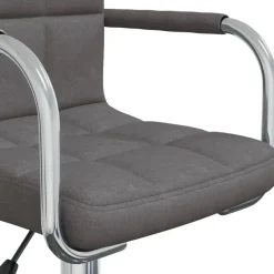 Bureaustoelen|Bureaustoelen-vidaXL - Kantoorstoel - Grijs - Stof