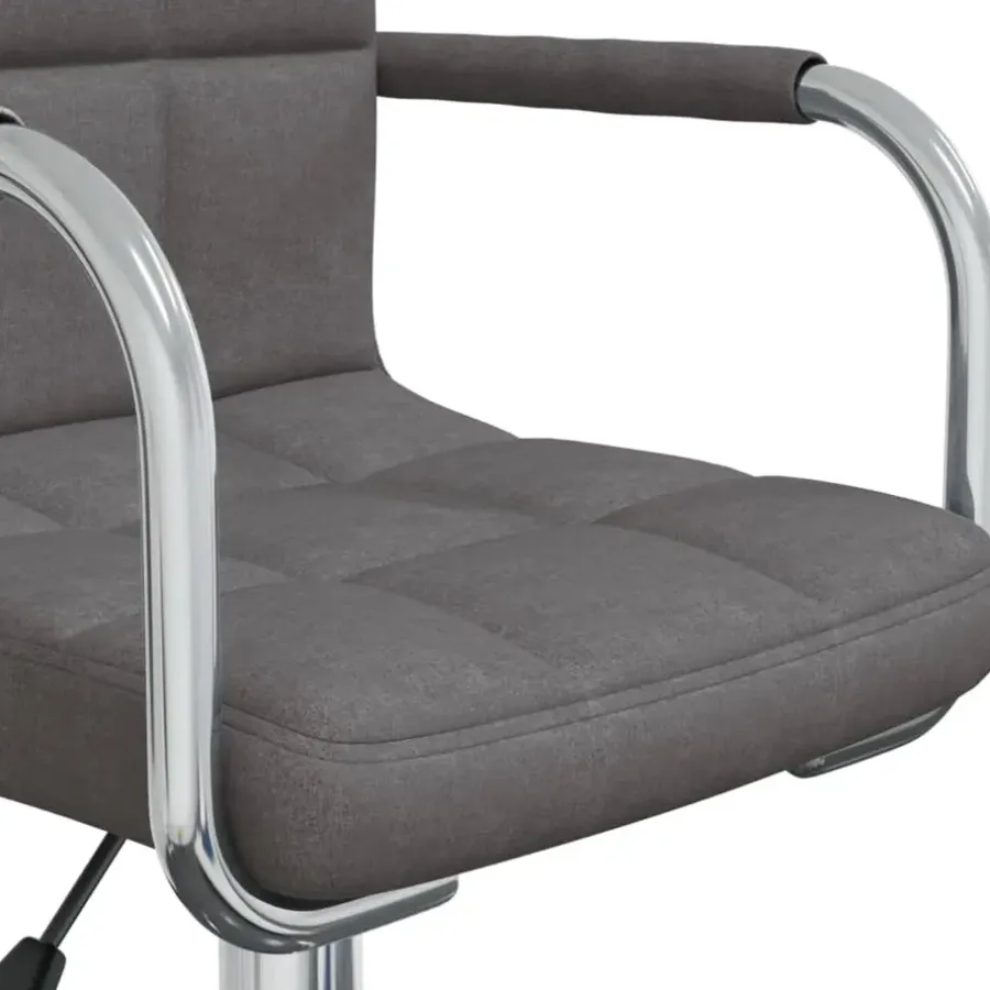 Bureaustoelen|Bureaustoelen-vidaXL - Kantoorstoel - Grijs - Stof