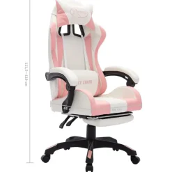 vidaXL - Kantoorstoel - Roze - Kunstleer
