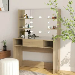 vidaXL - Kaptafel - Bruin - MDF