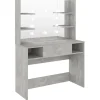 vidaXL - Kaptafel - Grijs - MDF