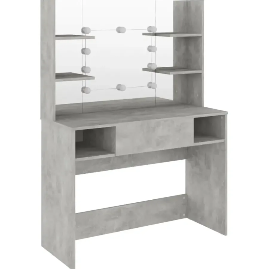 vidaXL - Kaptafel - Grijs - MDF