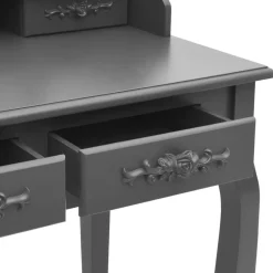 Kaptafels-vidaXL - Kaptafel - Grijs - Hout