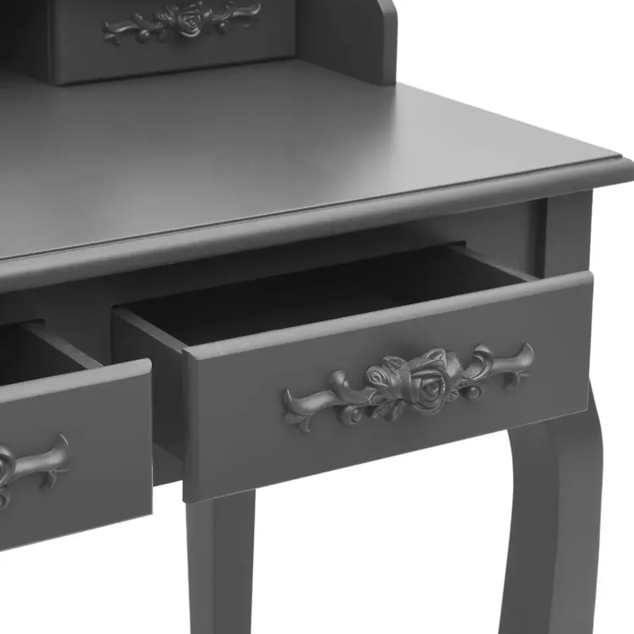 Kaptafels-vidaXL - Kaptafel - Grijs - Hout