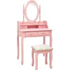 Kaptafels-vidaXL - Kaptafel - Roze - Hout