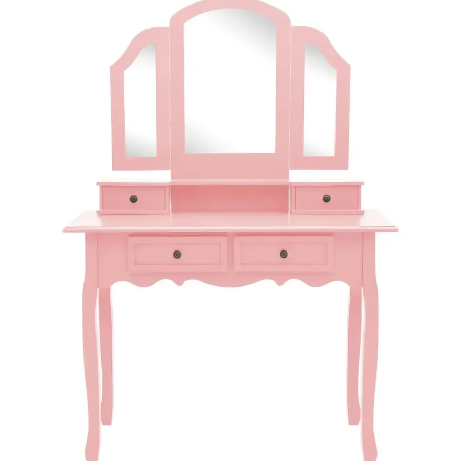 Kaptafels-vidaXL - Kaptafel - Roze - Hout
