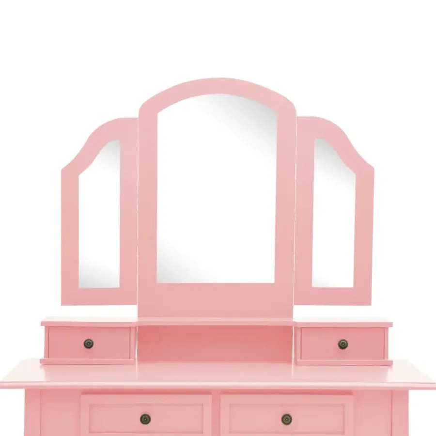 Kaptafels-vidaXL - Kaptafel - Roze - Hout