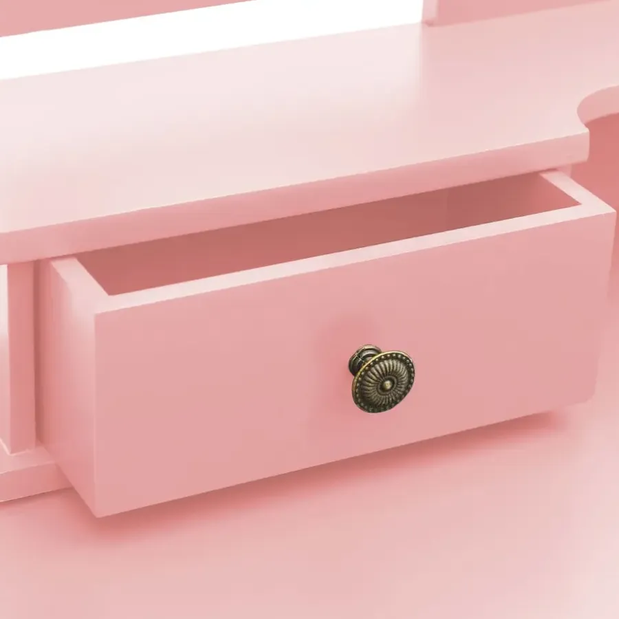 Kaptafels-vidaXL - Kaptafel - Roze - Hout