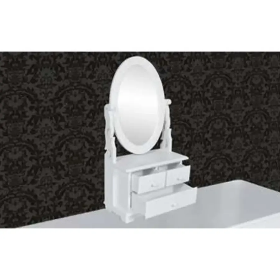 vidaXL - Kaptafel - Wit - Hout