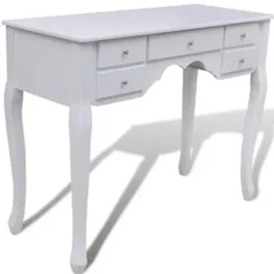 Kaptafels-vidaXL - Kaptafel - Wit - Hout