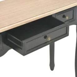 Kaptafels-vidaXL - Kaptafel - Zwart - Hout