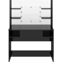 Kaptafels-vidaXL - Kaptafel - Zwart - MDF