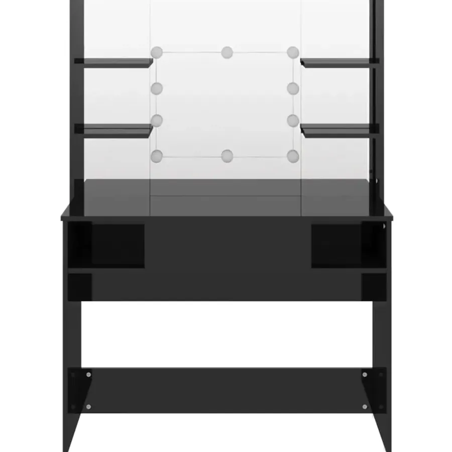 Kaptafels-vidaXL - Kaptafel - Zwart - MDF