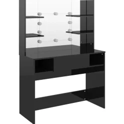 Kaptafels-vidaXL - Kaptafel - Zwart - MDF