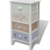 vidaXL - Kast - Wit - Hout - 38 x 28 x 72 cm