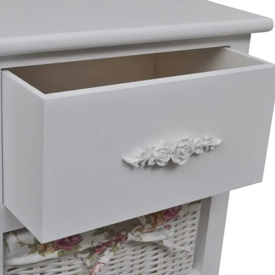 vidaXL - Kast - Wit - Hout - 35 x 27 x 73.5 cm