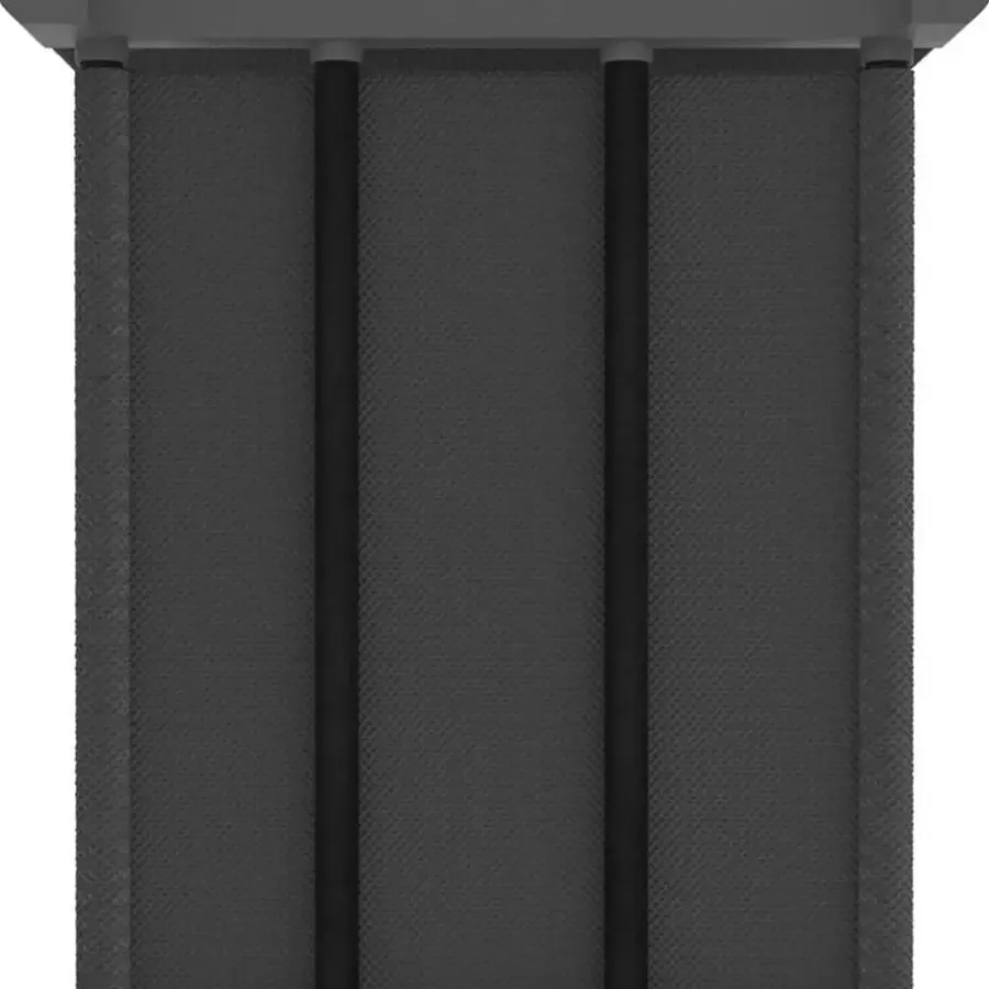 Wandkasten-vidaXL - Kast met 12 vakken en grijs stof boxen - Grijs - 103x30x141 cm