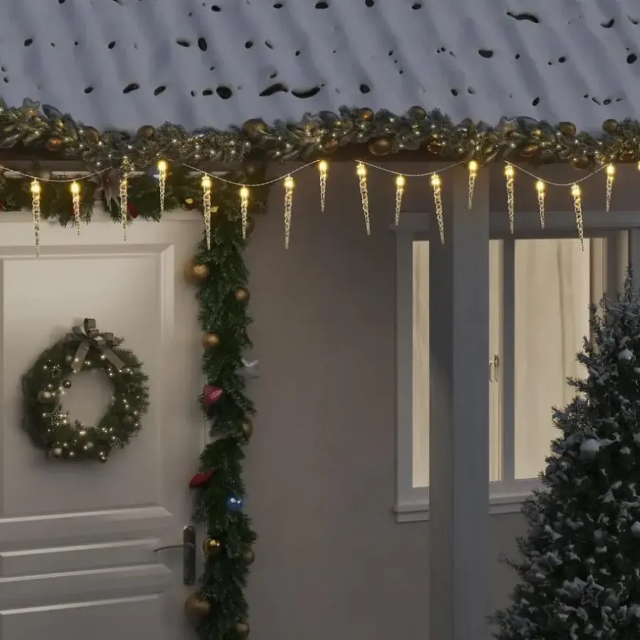 vidaXL - Kerst Ijspegelverlichting - Warmwit