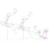 Kerstverlichting-vidaXL - Kerst Rendier En Slee - Multicolour