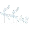 Kerstverlichting-vidaXL - Kerst Rendier En Slee - Cold white