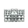 vidaXL - Kerstbal - Zilver - Kunststof - 100 stuks