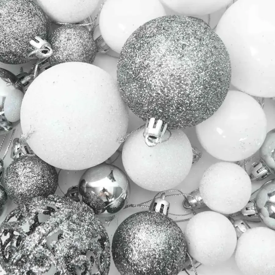 Kerstdecoratie-vidaXL - Kerstballenset - Multikleur - Polystyreen