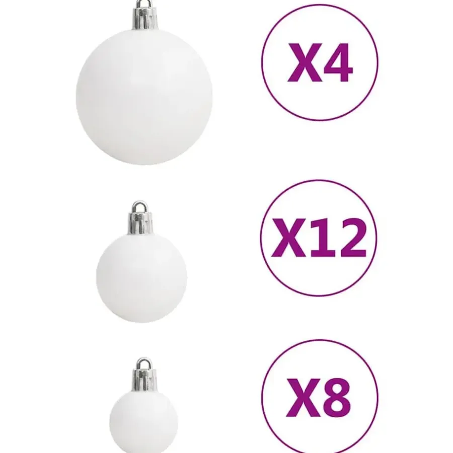 Kerstdecoratie-vidaXL - Kerstballenset - Multikleur - Polystyreen