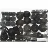 Kerstdecoratie-vidaXL - Kerstballenset - Zwart - Polystyreen
