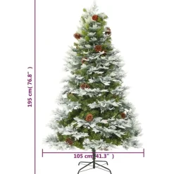 vidaXL - Kerstboom - Groen - 195 x 105 cm