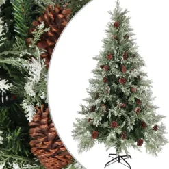 Kerstbomen-vidaXL - Kerstboom - Groen - 195 x 105 cm