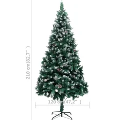 vidaXL - Kerstboom - Groen - 210 x 120 cm