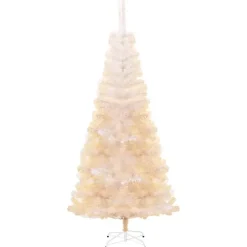 Kerstbomen-vidaXL - Kerstboom - Wit - 240 x 120 cm