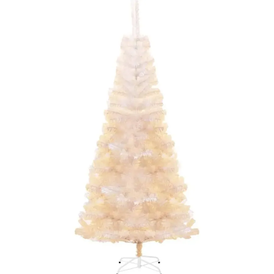 Kerstbomen-vidaXL - Kerstboom - Wit - 240 x 120 cm