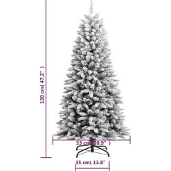 vidaXL - Kerstboom - Wit - 120 cm