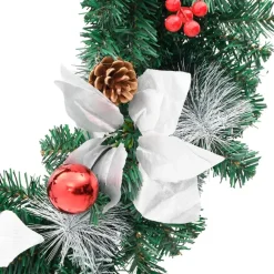 vidaXL - Kerstkrans - Green & white