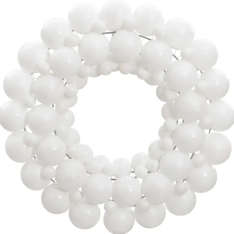 vidaXL - Kerstkrans - Wit - Polystyreen