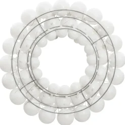 vidaXL - Kerstkrans - Wit - Polystyreen