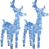 Kerstverlichting-vidaXL - Kerstrendier - Blauw