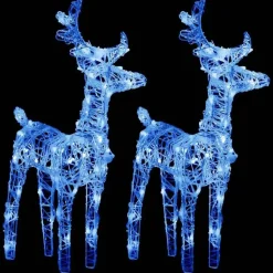 Kerstverlichting-vidaXL - Kerstrendier - Blauw