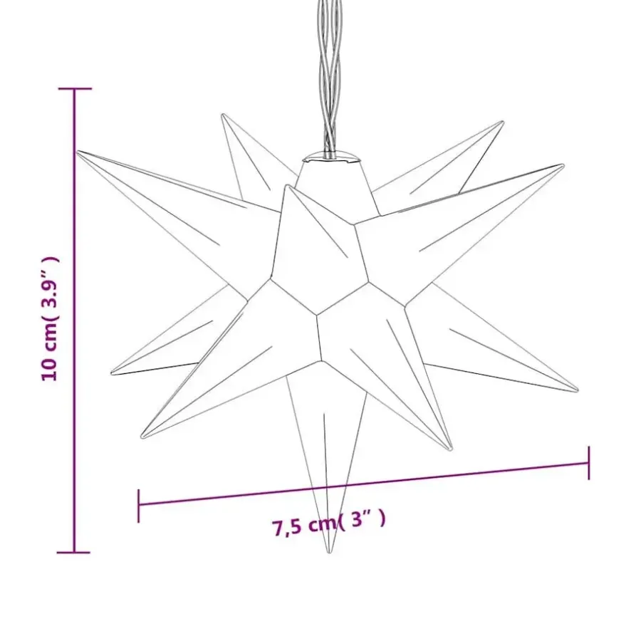 vidaXL - Kerstverlichting - Geel