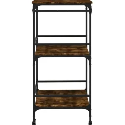 Trolleys-vidaXL - Keukentrolley - Bruin - Bewerkt hout