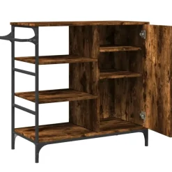 vidaXL - Keukentrolley - Bruin - Bewerkt hout
